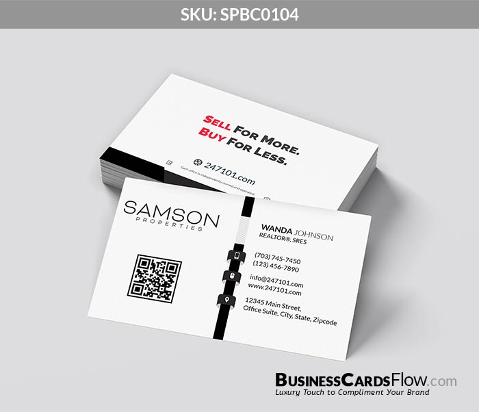 Samson Properties Business Cards SPBC0104 4 - Business Cards Flow - Choose from premium paper stocks, shapes and sizes. Custom cards, made your way. Shop Now! Custom premium business cards ship free.