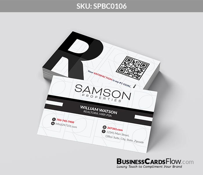 Samson Properties Business Cards SPBC0106 4 - Business Cards Flow - Choose from premium paper stocks, shapes and sizes. Custom cards, made your way. Shop Now! Custom premium business cards ship free.