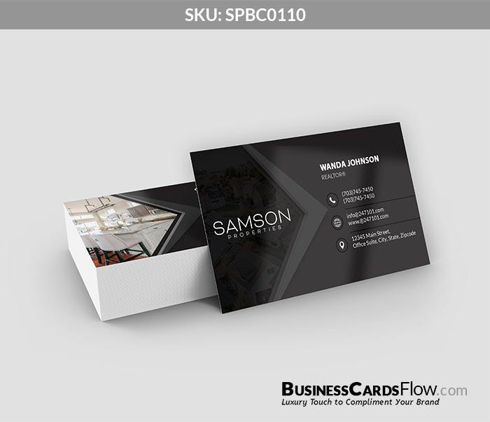 Samson Properties Business Cards SPBC0110 1 - Business Cards Flow - Choose from premium paper stocks, shapes and sizes. Custom cards, made your way. Shop Now! Custom premium business cards ship free.