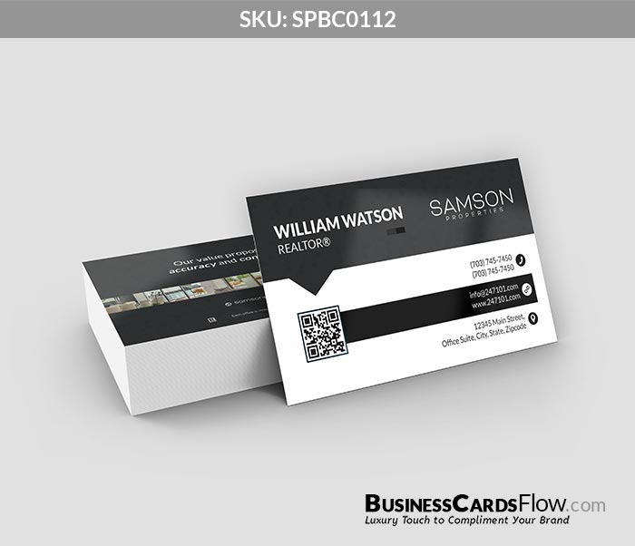 Samson Properties Business Cards SPBC0112 1 - Business Cards Flow - Choose from premium paper stocks, shapes and sizes. Custom cards, made your way. Shop Now! Custom premium business cards ship free.