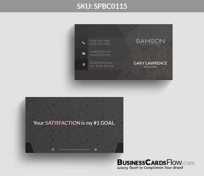 Samson Properties Business Cards SPBC0115 2 - Business Cards Flow - Choose from premium paper stocks, shapes and sizes. Custom cards, made your way. Shop Now! Custom premium business cards ship free.