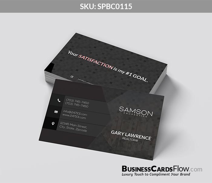 Samson Properties Business Cards SPBC0115 4 - Business Cards Flow - Choose from premium paper stocks, shapes and sizes. Custom cards, made your way. Shop Now! Custom premium business cards ship free.