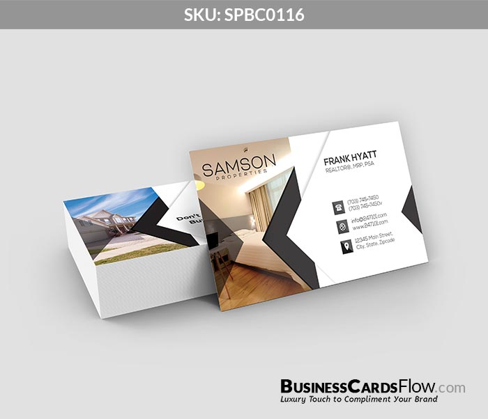 Samson Properties Business Cards SPBC0116 1 - Business Cards Flow - Choose from premium paper stocks, shapes and sizes. Custom cards, made your way. Shop Now! Custom premium business cards ship free.