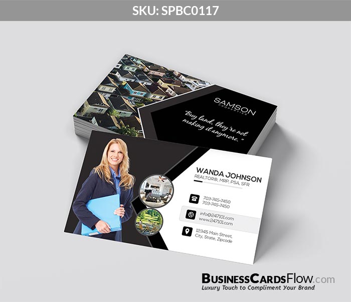 Samson Properties Business Cards SPBC0117 4 - Business Cards Flow - Choose from premium paper stocks, shapes and sizes. Custom cards, made your way. Shop Now! Custom premium business cards ship free.