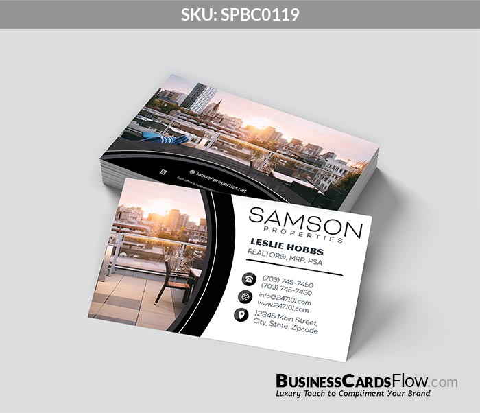 Samson Properties Business Cards SPBC0119 4 - Business Cards Flow - Choose from premium paper stocks, shapes and sizes. Custom cards, made your way. Shop Now! Custom premium business cards ship free.