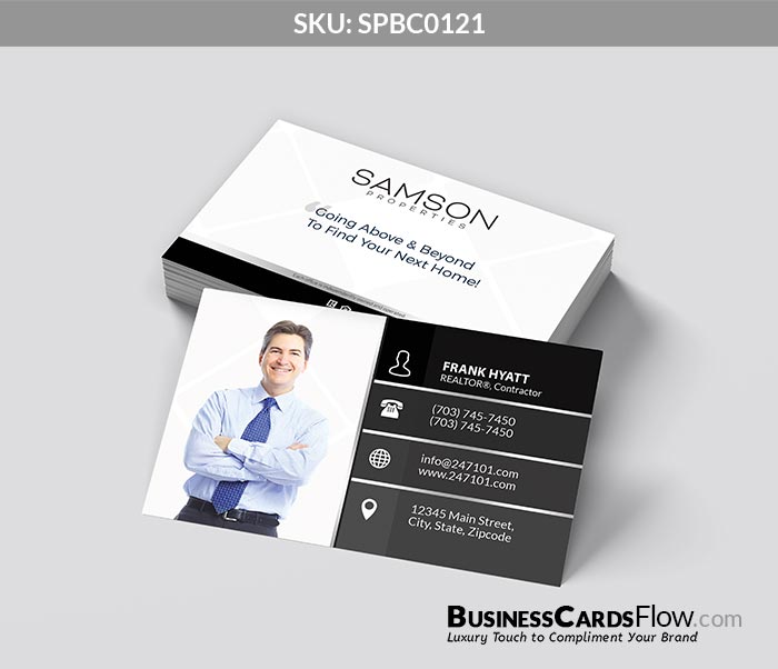 Samson Properties Business Cards SPBC0121 4 - Business Cards Flow - Choose from premium paper stocks, shapes and sizes. Custom cards, made your way. Shop Now! Custom premium business cards ship free.