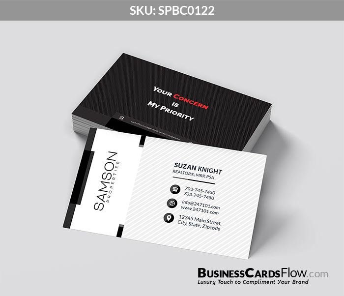 Samson Properties Business Cards SPBC0122 4 - Business Cards Flow - Choose from premium paper stocks, shapes and sizes. Custom cards, made your way. Shop Now! Custom premium business cards ship free.