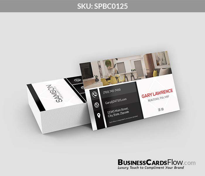 Samson Properties Business Cards SPBC0125 1 - Business Cards Flow - Choose from premium paper stocks, shapes and sizes. Custom cards, made your way. Shop Now! Custom premium business cards ship free.