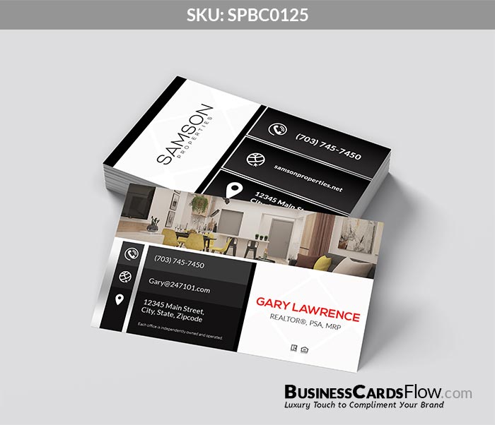 Samson Properties Business Cards SPBC0125 4 - Business Cards Flow - Choose from premium paper stocks, shapes and sizes. Custom cards, made your way. Shop Now! Custom premium business cards ship free.