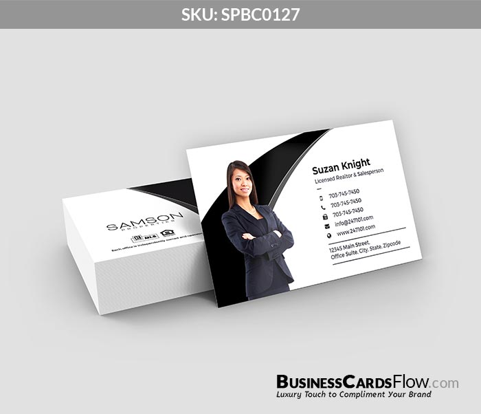 Samson Properties Business Cards SPBC0127 1 - Business Cards Flow - Choose from premium paper stocks, shapes and sizes. Custom cards, made your way. Shop Now! Custom premium business cards ship free.