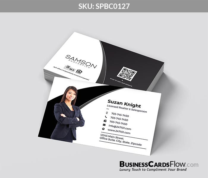 Samson Properties Business Cards SPBC0127 4 - Business Cards Flow - Choose from premium paper stocks, shapes and sizes. Custom cards, made your way. Shop Now! Custom premium business cards ship free.