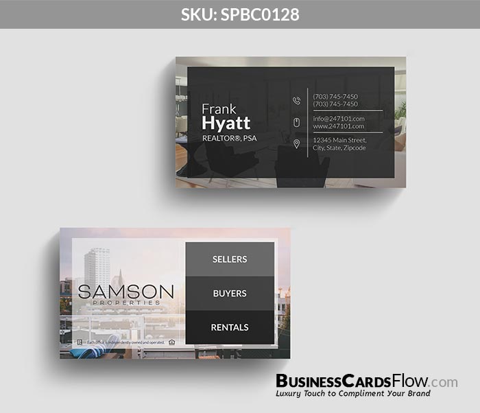 Samson Properties Business Cards SPBC0128 2 - Business Cards Flow - Choose from premium paper stocks, shapes and sizes. Custom cards, made your way. Shop Now! Custom premium business cards ship free.