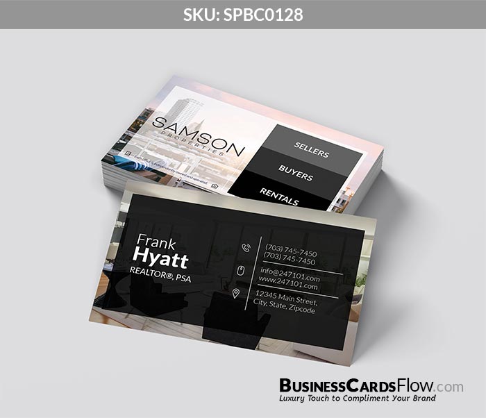 Samson Properties Business Cards SPBC0128 4 - Business Cards Flow - Choose from premium paper stocks, shapes and sizes. Custom cards, made your way. Shop Now! Custom premium business cards ship free.