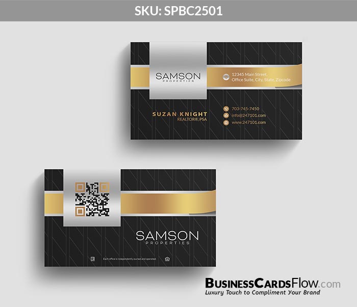 Samson Properties Business Cards SPBC2501 2 - Business Cards Flow - Choose from premium paper stocks, shapes and sizes. Custom cards, made your way. Shop Now! Custom premium business cards ship free.