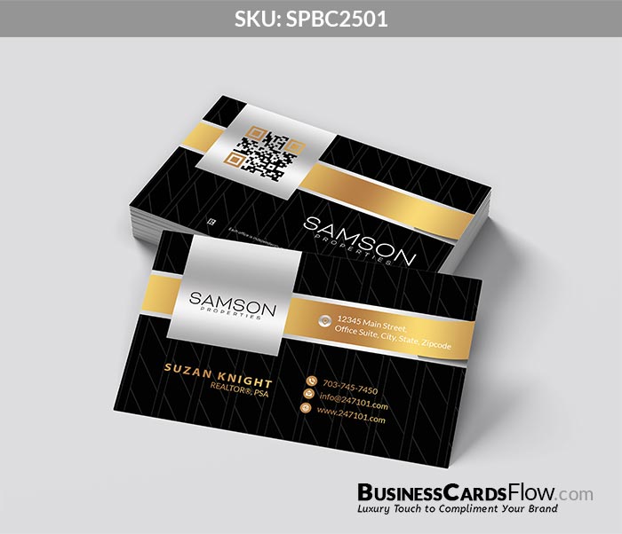 Samson Properties Business Cards SPBC2501 4 - Business Cards Flow - Choose from premium paper stocks, shapes and sizes. Custom cards, made your way. Shop Now! Custom premium business cards ship free.