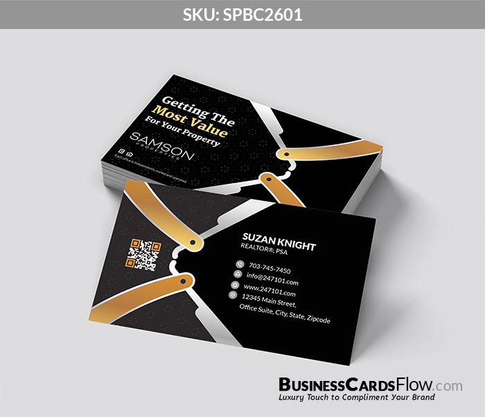 Samson Properties Business Cards SPBC2601 4 - Business Cards Flow - Choose from premium paper stocks, shapes and sizes. Custom cards, made your way. Shop Now! Custom premium business cards ship free.