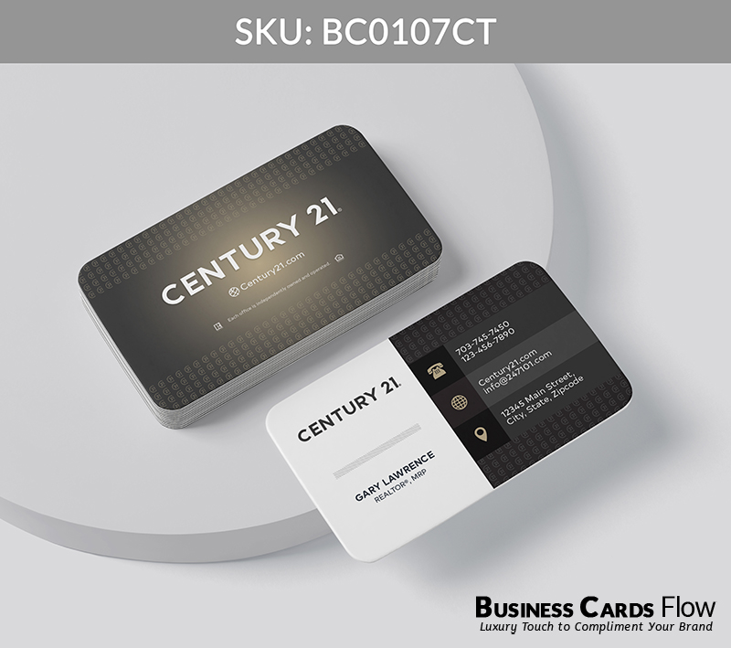 Business Cards Flow Century 21 Business Cards BC0107CT Style 20 - Choose from premium paper stocks, shapes and sizes. Custom cards, made your way. Shop Now! Custom premium business cards ship free. Century 21 Business Cards - BC0107CT Realtors Business Cards Flow for Century 21