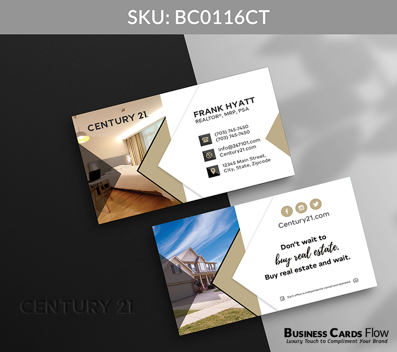 Business Cards Flow Century 21 Business Cards BC0116CT Style 12 - Choose from premium paper stocks, shapes and sizes. Custom cards, made your way. Shop Now! Custom premium business cards ship free. Century 21 Business Cards - BC0116CT Realtors Business Cards Flow for Century 21