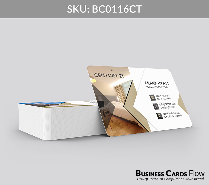 Business Cards Flow Century 21 Business Cards BC0116CT Style 2 - Choose from premium paper stocks, shapes and sizes. Custom cards, made your way. Shop Now! Custom premium business cards ship free. Century 21 Business Cards - BC0116CT Realtors Business Cards Flow for Century 21