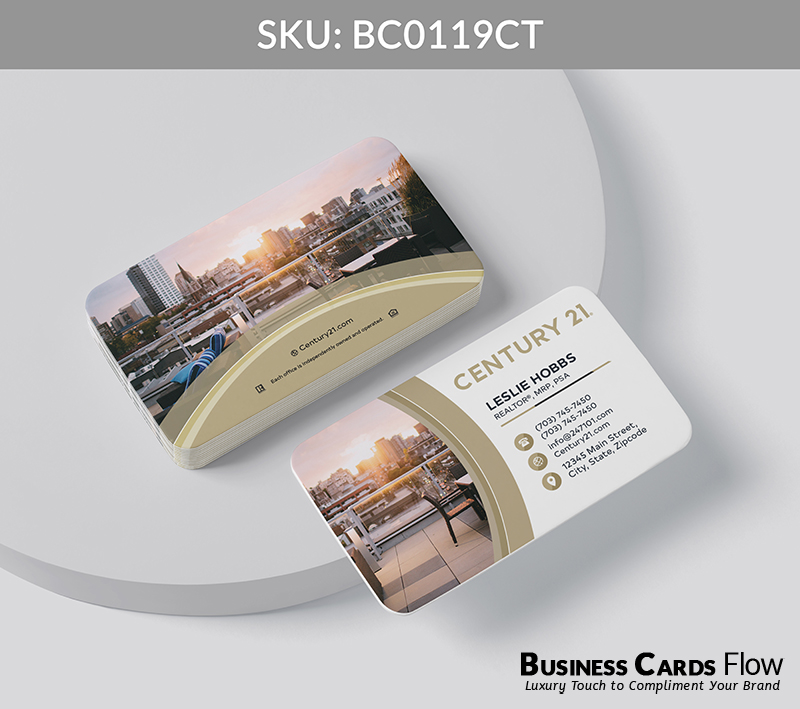 Business Cards Flow Century 21 Business Cards BC0119CT Style 20 - Choose from premium paper stocks, shapes and sizes. Custom cards, made your way. Shop Now! Custom premium business cards ship free. Century 21 Business Cards - BC0119CT Realtors Business Cards Flow for Century 21