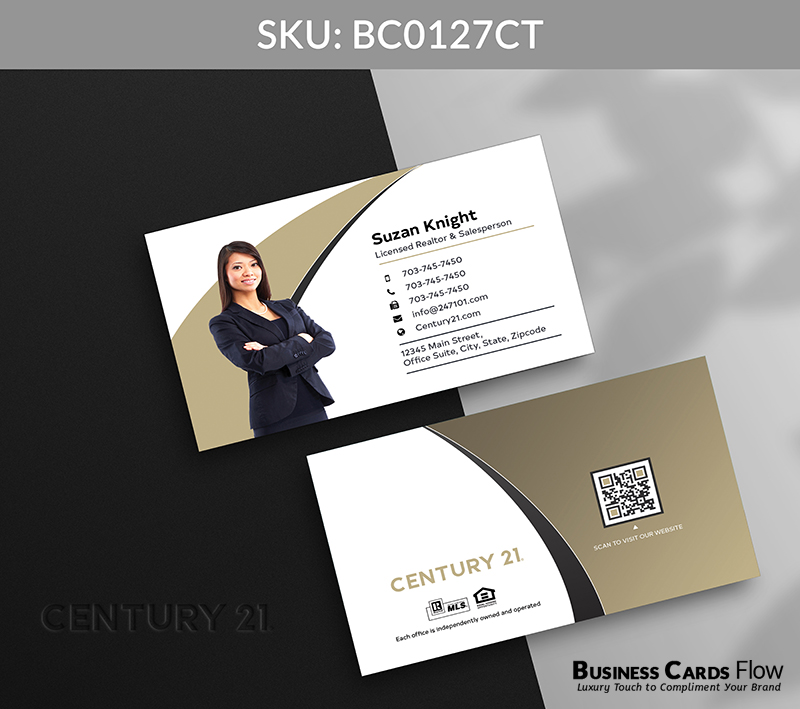 Business Cards Flow Century 21 Business Cards BC0127CT Style 12 - Choose from premium paper stocks, shapes and sizes. Custom cards, made your way. Shop Now! Custom premium business cards ship free. Century 21 Business Cards - BC0127CT Realtors Business Cards Flow for Century 21