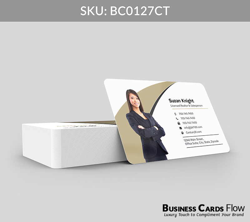 Business Cards Flow Century 21 Business Cards BC0127CT Style 2 - Choose from premium paper stocks, shapes and sizes. Custom cards, made your way. Shop Now! Custom premium business cards ship free. Century 21 Business Cards - BC0127CT Realtors Business Cards Flow for Century 21