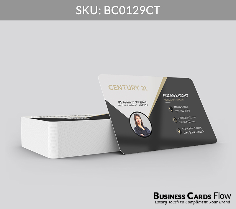 Business Cards Flow Century 21 Business Cards BC0129CT Style 2 - Choose from premium paper stocks, shapes and sizes. Custom cards, made your way. Shop Now! Custom premium business cards ship free. Century 21 Business Cards - BC0129CT Realtors Business Cards Flow for Century 21