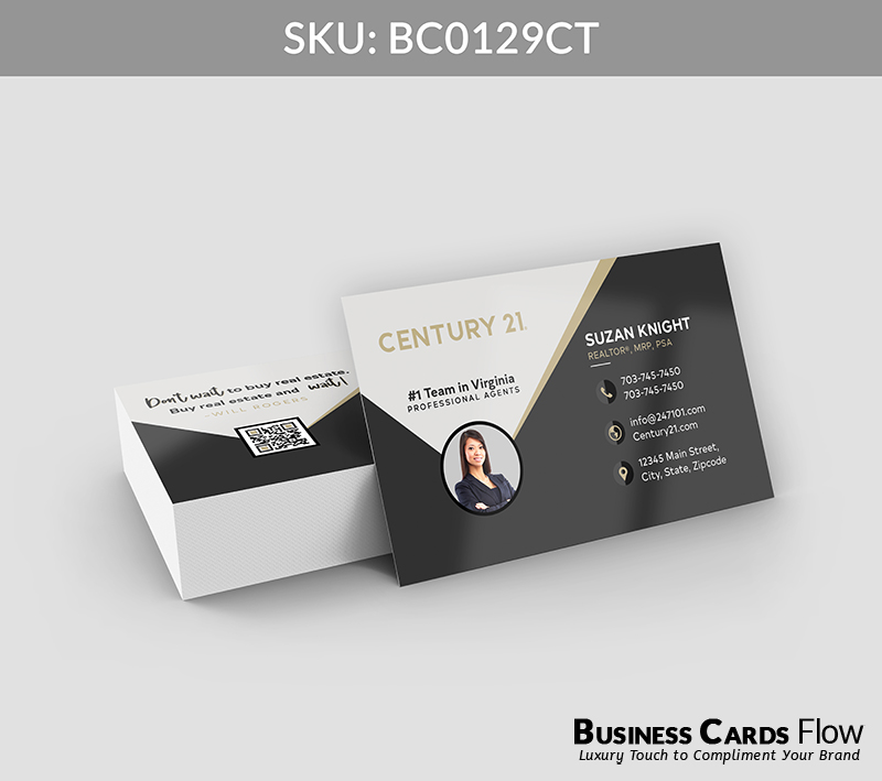 Business Cards Flow Century 21 Business Cards BC0129CT Style 21 - Choose from premium paper stocks, shapes and sizes. Custom cards, made your way. Shop Now! Custom premium business cards ship free. Century 21 Business Cards - BC0129CT Realtors Business Cards Flow for Century 21