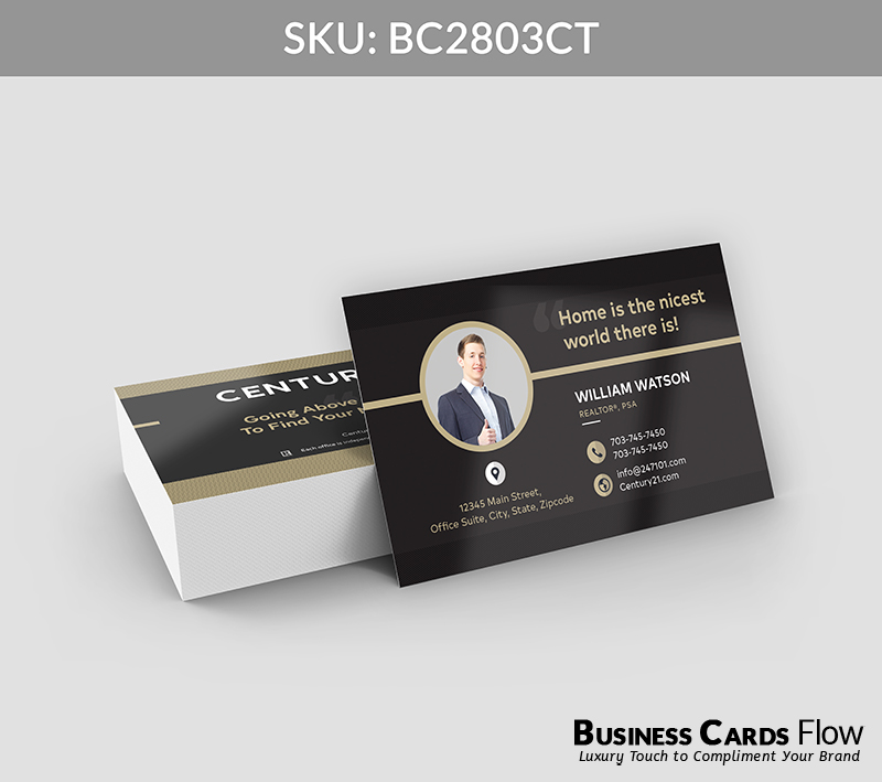 Business Cards Flow Century 21 Business Cards BC2803CT Style 21 - Choose from premium paper stocks, shapes and sizes. Custom cards, made your way. Shop Now! Custom premium business cards ship free. Century 21 Business Cards - BC2803CT Realtors Business Cards Flow for Century 21