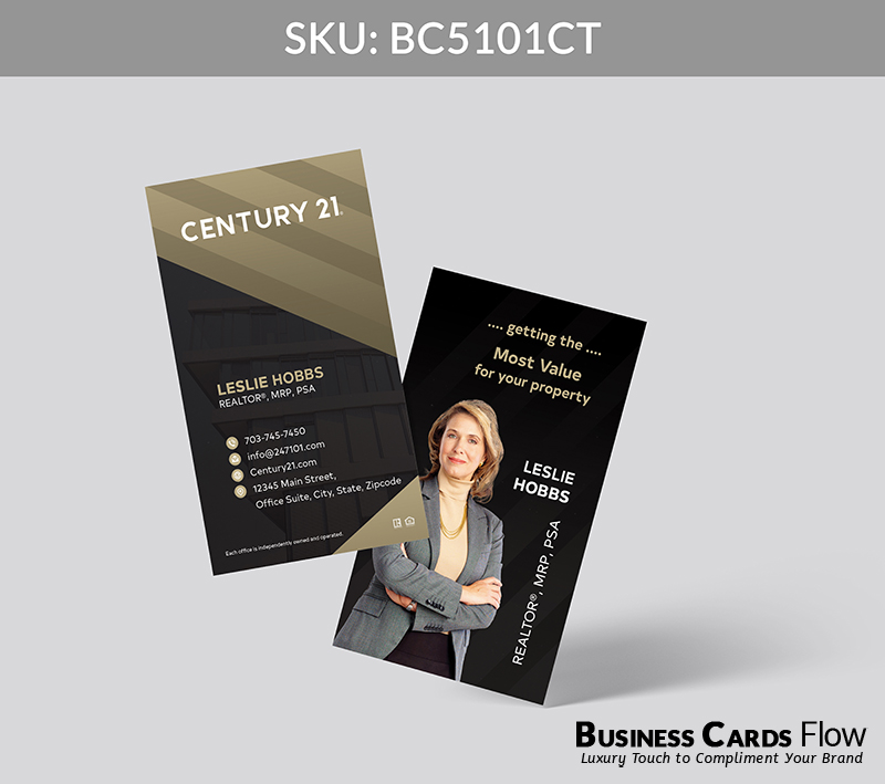 Business Cards Flow Century 21 Business Cards BC5101CT Style 30 - Choose from premium paper stocks, shapes and sizes. Custom cards, made your way. Shop Now! Custom premium business cards ship free. Century 21 Business Cards - BC5101CT Realtors Business Cards Flow for Century 21