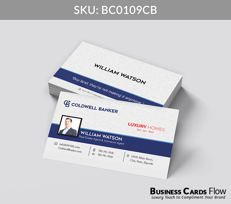 Business Cards Flow Coldwell Banker Business Cards BC0109CB Style 24 - Choose from premium paper stocks, shapes and sizes. Custom cards, made your way. Shop Now! Custom premium business cards ship free. Coldwell Banker Business Cards - BC0109CB Realtors Business Cards Flow for Coldwell Banker