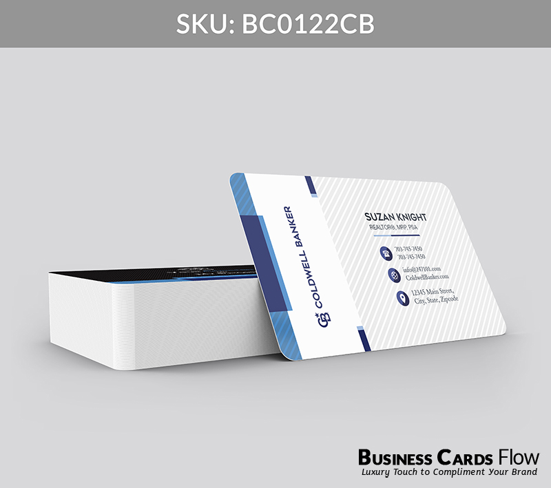 Business Cards Flow Coldwell Banker Business Cards BC0122CB Style 2 - Choose from premium paper stocks, shapes and sizes. Custom cards, made your way. Shop Now! Custom premium business cards ship free. Coldwell Banker Business Cards - BC0122CB Realtors Business Cards Flow for Coldwell Banker