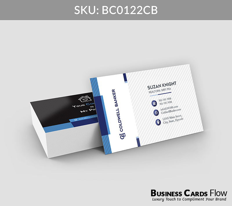 Business Cards Flow Coldwell Banker Business Cards BC0122CB Style 21 - Choose from premium paper stocks, shapes and sizes. Custom cards, made your way. Shop Now! Custom premium business cards ship free. Coldwell Banker Business Cards - BC0122CB Realtors Business Cards Flow for Coldwell Banker