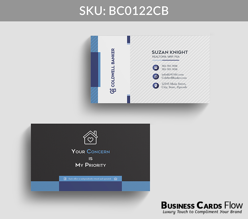 Business Cards Flow Coldwell Banker Business Cards BC0122CB Style 22 - Choose from premium paper stocks, shapes and sizes. Custom cards, made your way. Shop Now! Custom premium business cards ship free. Coldwell Banker Business Cards - BC0122CB Realtors Business Cards Flow for Coldwell Banker
