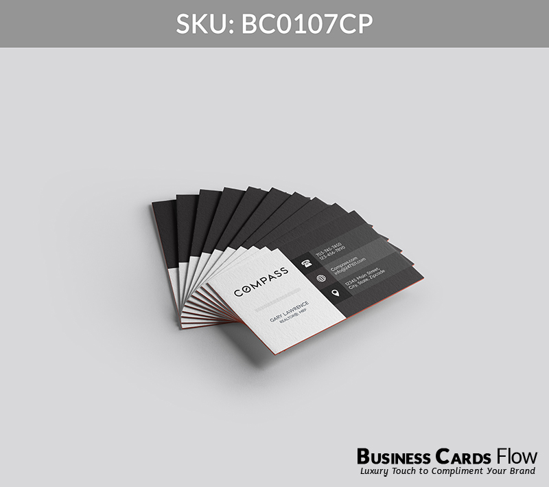 Business Cards Flow Compass Business Cards BC0107CP Style 6 - Choose from premium paper stocks, shapes and sizes. Custom cards, made your way. Shop Now! Custom premium business cards ship free. Compass Business Cards - BC0107CP Realtors Business Cards Flow for Compass