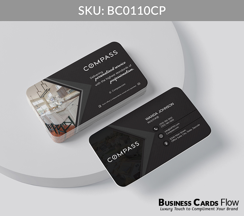 Business Cards Flow Compass Business Cards BC0110CP Style 20 - Choose from premium paper stocks, shapes and sizes. Custom cards, made your way. Shop Now! Custom premium business cards ship free. Compass Business Cards - BC0110CP Realtors Business Cards Flow for Compass