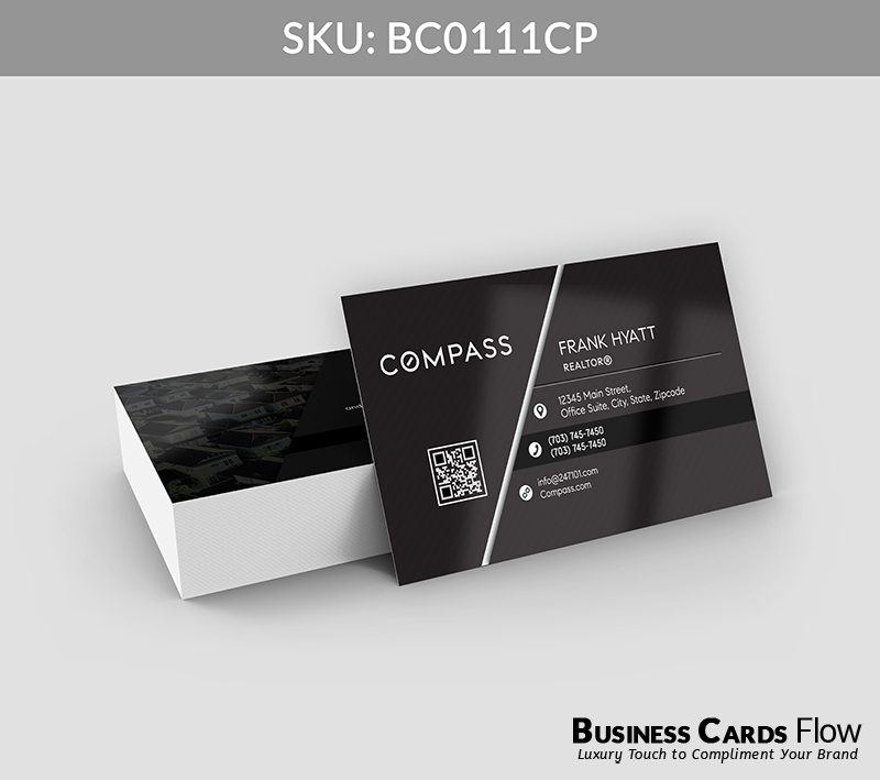 Business Cards Flow Compass Business Cards BC0111CP Style 21 - Choose from premium paper stocks, shapes and sizes. Custom cards, made your way. Shop Now! Custom premium business cards ship free. Compass Business Cards - BC0111CP Realtors Business Cards Flow for Compass