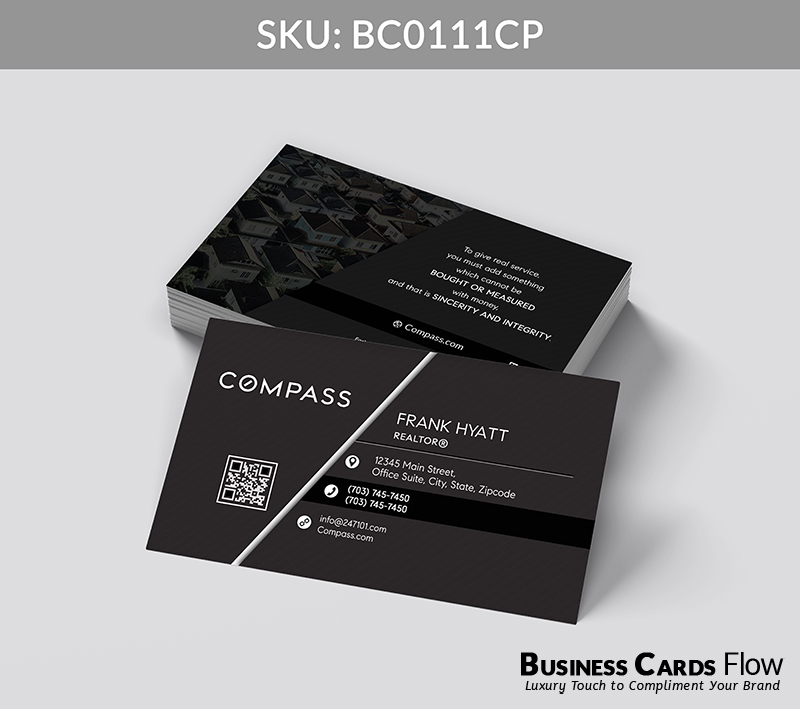 Business Cards Flow Compass Business Cards BC0111CP Style 24 - Choose from premium paper stocks, shapes and sizes. Custom cards, made your way. Shop Now! Custom premium business cards ship free. Compass Business Cards - BC0111CP Realtors Business Cards Flow for Compass