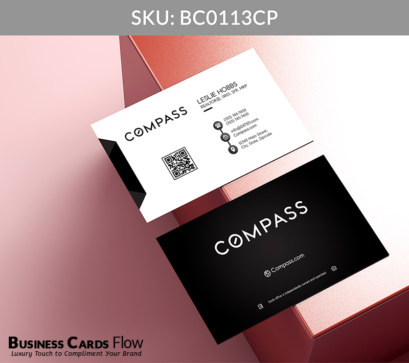 Business Cards Flow Compass Business Cards BC0113CP Style 5 - Choose from premium paper stocks, shapes and sizes. Custom cards, made your way. Shop Now! Custom premium business cards ship free. Compass Business Cards - BC0113CP Realtors Business Cards Flow for Compass