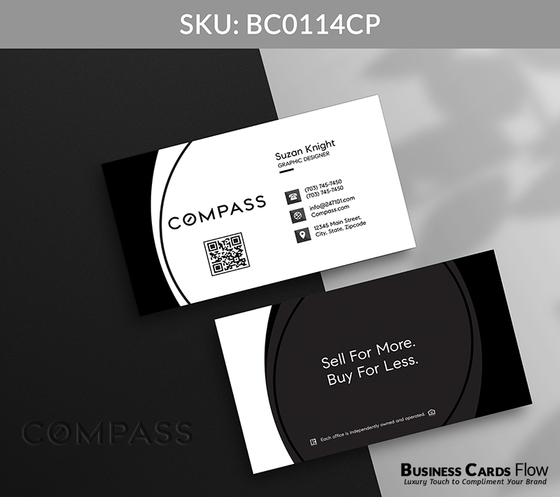 Business Cards Flow Compass Business Cards BC0114CP Style 12 - Choose from premium paper stocks, shapes and sizes. Custom cards, made your way. Shop Now! Custom premium business cards ship free. Compass Business Cards - BC0114CP Realtors Business Cards Flow for Compass