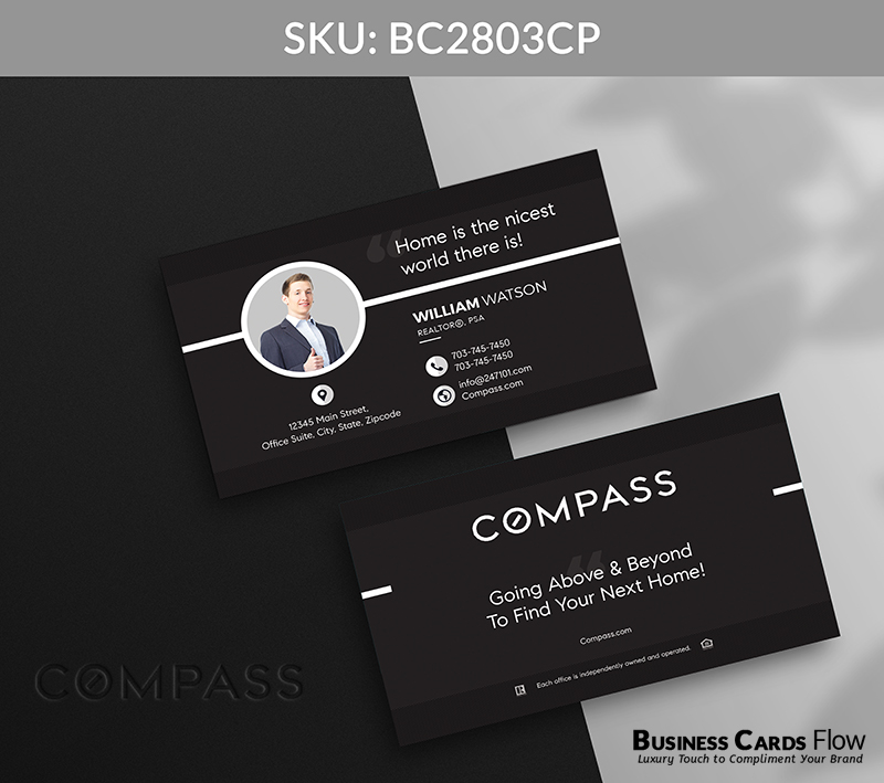 Business Cards Flow Compass Business Cards BC2803CP Style 12 - Choose from premium paper stocks, shapes and sizes. Custom cards, made your way. Shop Now! Custom premium business cards ship free. Compass Business Cards - BC2803CP Realtors Business Cards Flow for Compass
