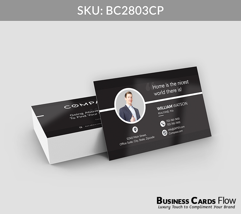 Business Cards Flow Compass Business Cards BC2803CP Style 21 - Choose from premium paper stocks, shapes and sizes. Custom cards, made your way. Shop Now! Custom premium business cards ship free. Compass Business Cards - BC2803CP Realtors Business Cards Flow for Compass