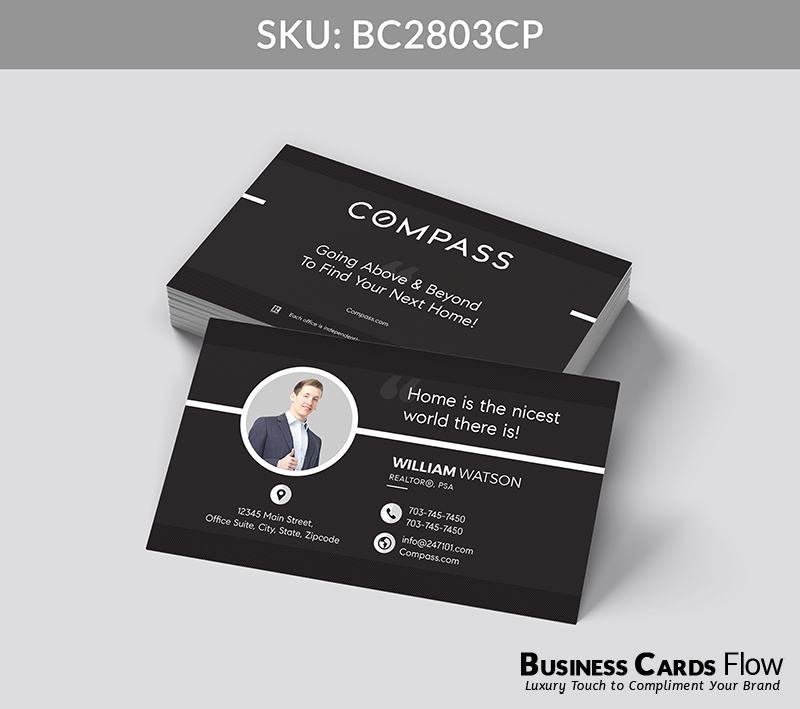 Business Cards Flow Compass Business Cards BC2803CP Style 24 - Choose from premium paper stocks, shapes and sizes. Custom cards, made your way. Shop Now! Custom premium business cards ship free. Compass Business Cards - BC2803CP Realtors Business Cards Flow for Compass