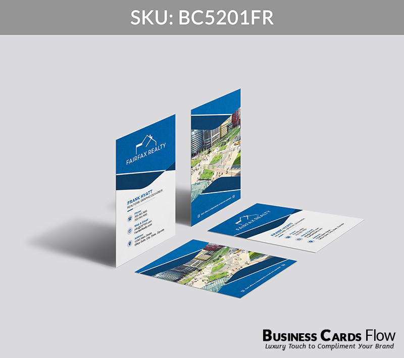 Business Cards Flow Fairfax Realty Business Cards BC5201FR Style 29 - Choose from premium paper stocks, shapes and sizes. Custom cards, made your way. Shop Now! Custom premium business cards ship free. Fairfax Realty Business Cards - BC5201FR Realtors Business Cards Flow for Fairfax Realty