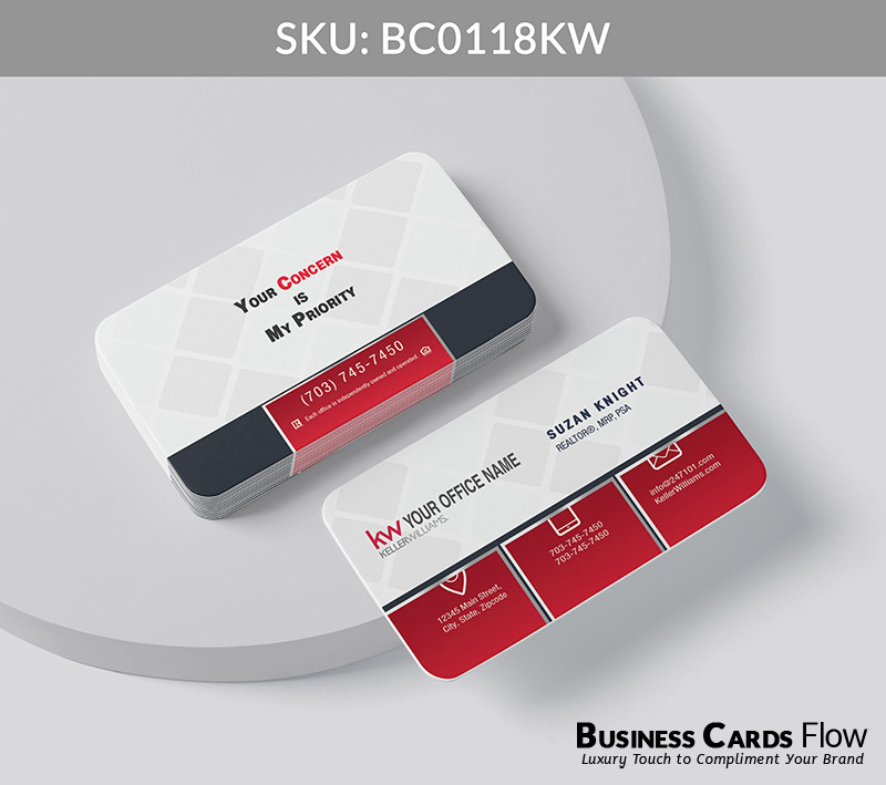 Business Cards Flow Keller Williams Business Cards BC0118KW Style 20 - Choose from premium paper stocks, shapes and sizes. Custom cards, made your way. Shop Now! Custom premium business cards ship free. Keller Williams Business Cards - BC0118KW Realtors Business Cards Flow for Keller Williams
