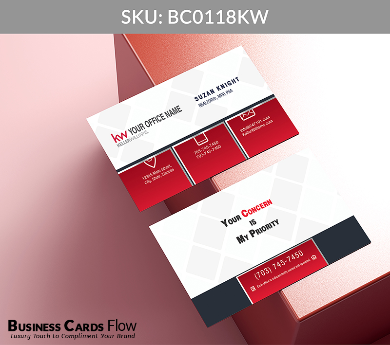 Business Cards Flow Keller Williams Business Cards BC0118KW Style 5 - Choose from premium paper stocks, shapes and sizes. Custom cards, made your way. Shop Now! Custom premium business cards ship free. Keller Williams Business Cards - BC0118KW Realtors Business Cards Flow for Keller Williams