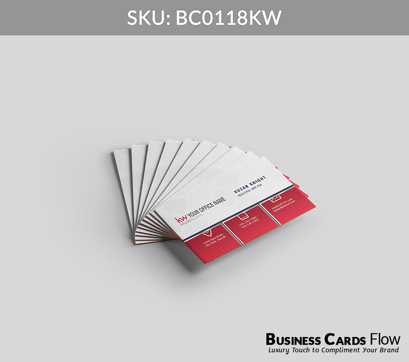 Business Cards Flow Keller Williams Business Cards BC0118KW Style 6 - Choose from premium paper stocks, shapes and sizes. Custom cards, made your way. Shop Now! Custom premium business cards ship free. Keller Williams Business Cards - BC0118KW Realtors Business Cards Flow for Keller Williams