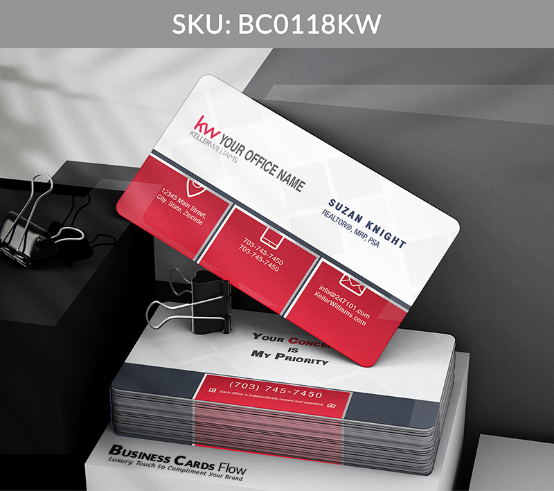 Business Cards Flow Keller Williams Business Cards BC0118KW Style 8 - Choose from premium paper stocks, shapes and sizes. Custom cards, made your way. Shop Now! Custom premium business cards ship free. Keller Williams Business Cards - BC0118KW Realtors Business Cards Flow for Keller Williams