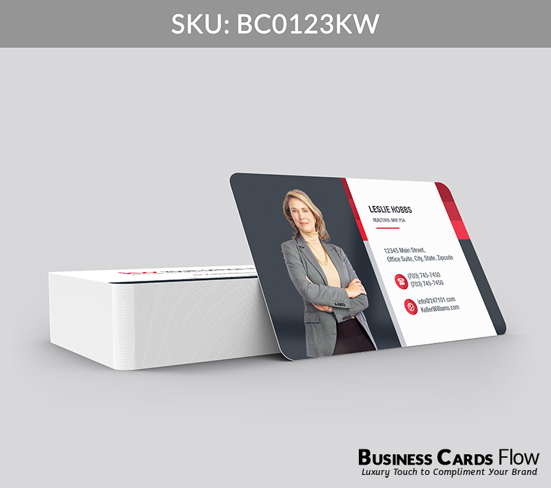Business Cards Flow Keller Williams Business Cards BC0123KW Style 2 - Choose from premium paper stocks, shapes and sizes. Custom cards, made your way. Shop Now! Custom premium business cards ship free. Keller Williams Business Cards - BC0123KW Realtors Business Cards Flow for Keller Williams