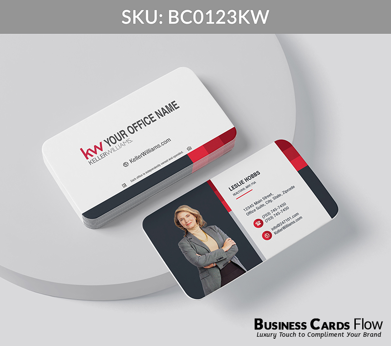 Business Cards Flow Keller Williams Business Cards BC0123KW Style 20 - Choose from premium paper stocks, shapes and sizes. Custom cards, made your way. Shop Now! Custom premium business cards ship free. Keller Williams Business Cards - BC0123KW Realtors Business Cards Flow for Keller Williams